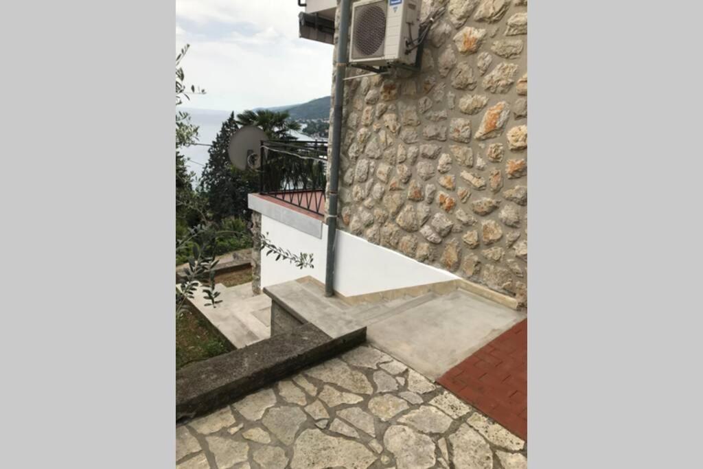奥帕提亚Breathtaking Sea View App For 2+1, Bbq ......公寓 外观 照片